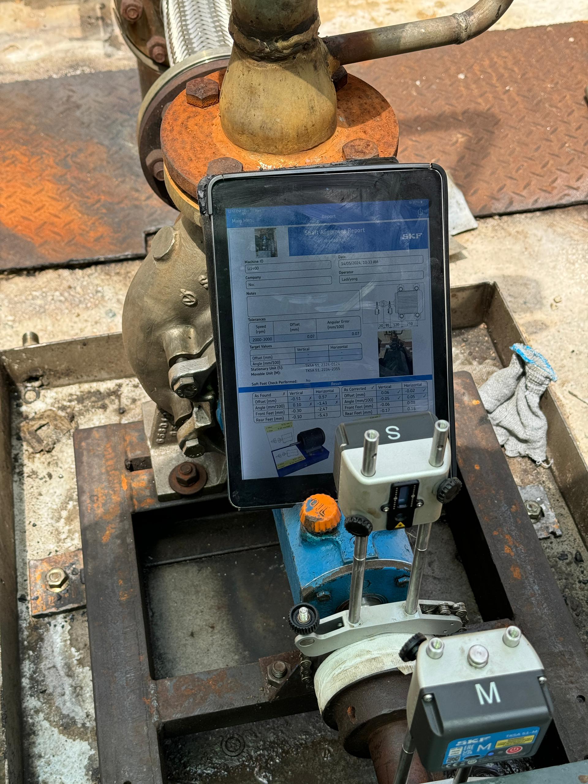 Laser alignment & vibration analysis test for rotating equipments - Image 2